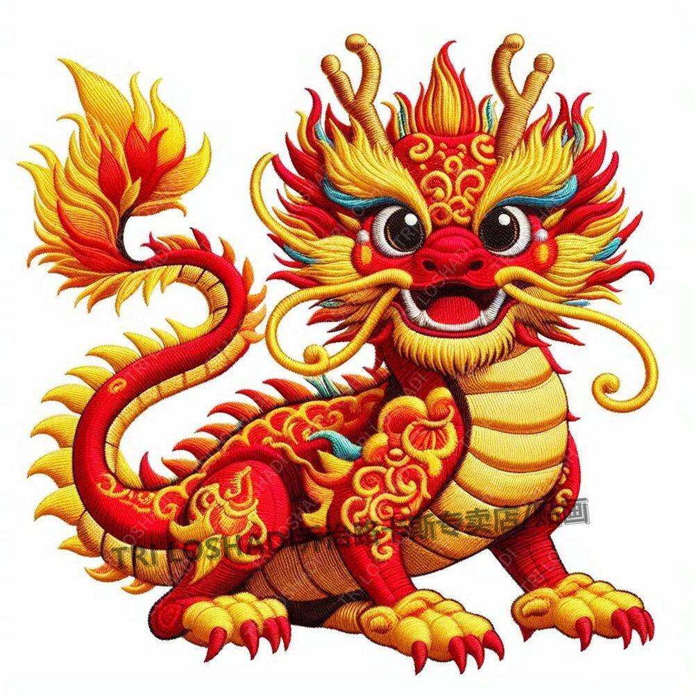 吉祥中国龙贴纸出租屋墙上粘贴画守护平安金龙门贴防水贴车装饰