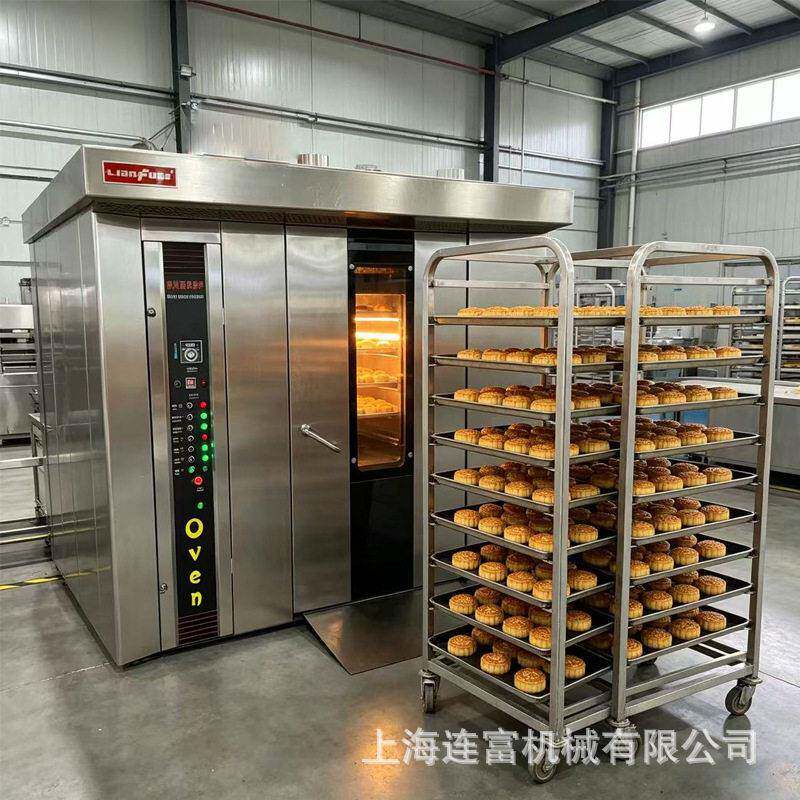 商用烘焙烤箱 热风对流带喷雾蒸汽 燃油加热法棒面包热风旋转烤炉