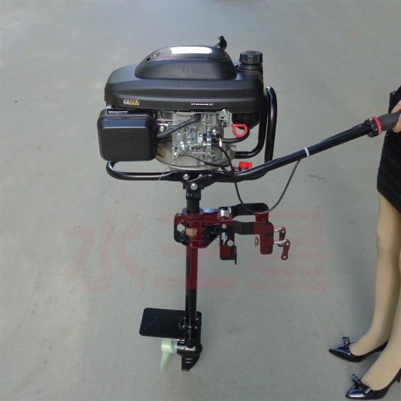 湛江四冲程大马力船挂机小型鱼船挂桨机汽油船外机推进器厂家