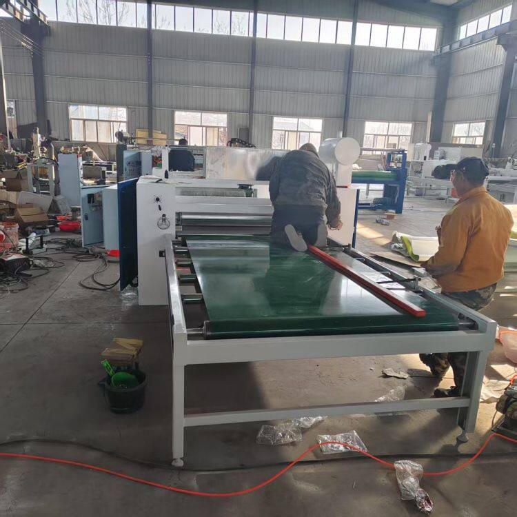 不锈钢板覆膜机 高粘性激光保护膜一体贴膜机 门板家具板冷裱贴面