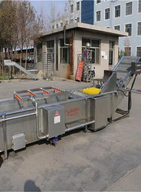 叶菜类清洗机视频  多功能气泡清洗机生产厂家 免费安装调试