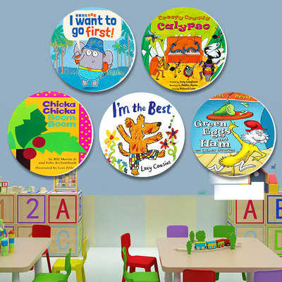 绘本室墙面装饰雪佛板高清画面