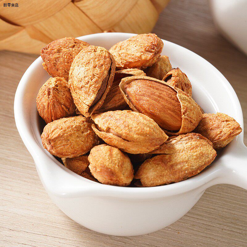 严选手剥杏仁薄壳巴旦木罐装炒货干果坚果休闲零食炒货巴旦木坚果