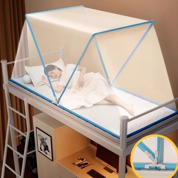折叠蚊帐免安装帐篷家用男款家用男款床罩学生宿舍加密单人床新款