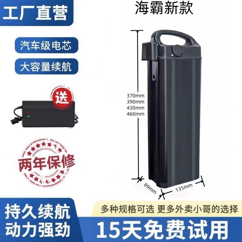 海霸新款代驾车48V锂电池GwT6电动折叠自行车电池全新防水锂电瓶
