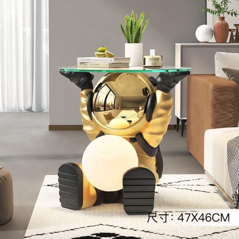 茶几几礼物卧室夜灯乔迁边旁摆件沙发宇I航员客厅新家风卡通电视