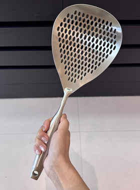 德国拌面漏勺家用厨房大长柄捞勺神器304不锈钢一体成型煮面网捞