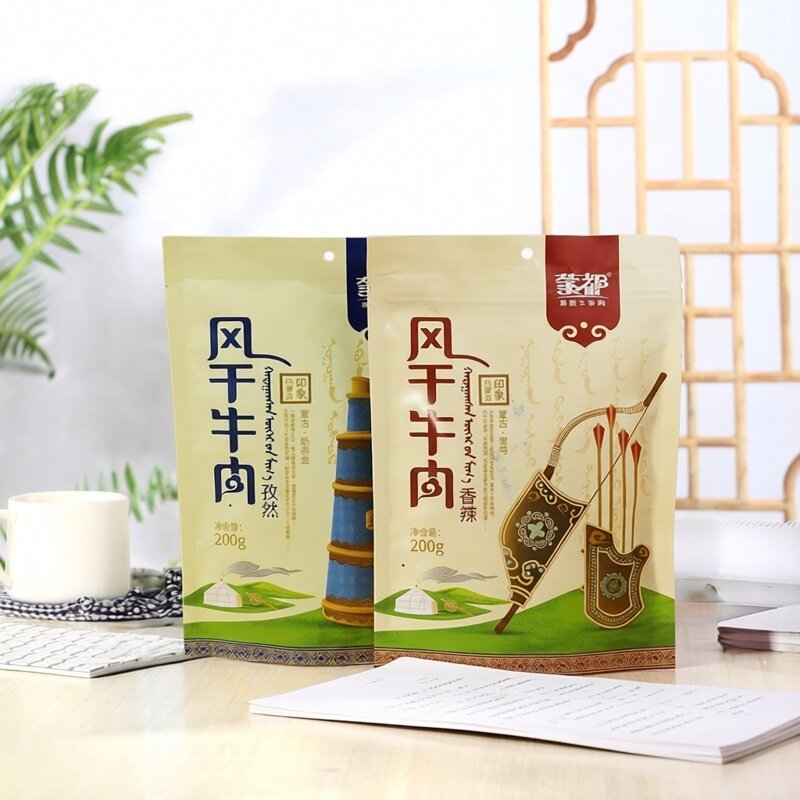 蒙都草原牛羊肉风干牛肉200g清真牛肉干孜然香辣味肉干休闲零食