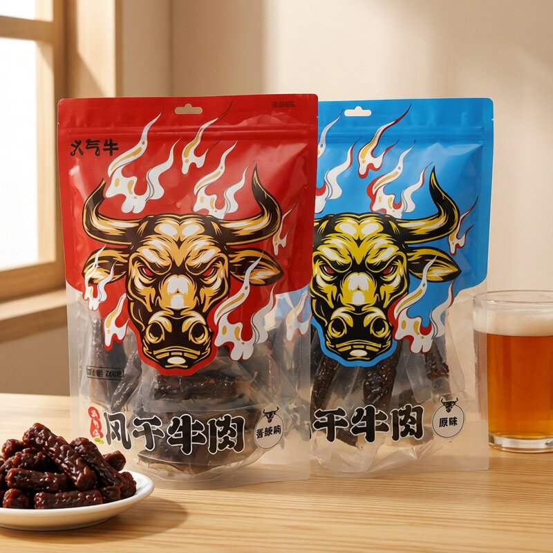 义气牛风干牛肉250g香辣原味牛肉干肉脯肉干休闲零食独立小包装