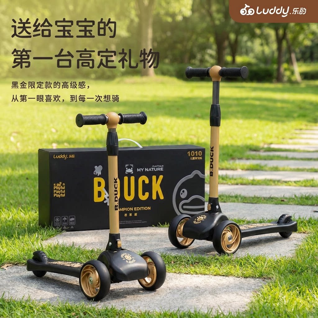 小黄鸭儿童滑板车滑板车