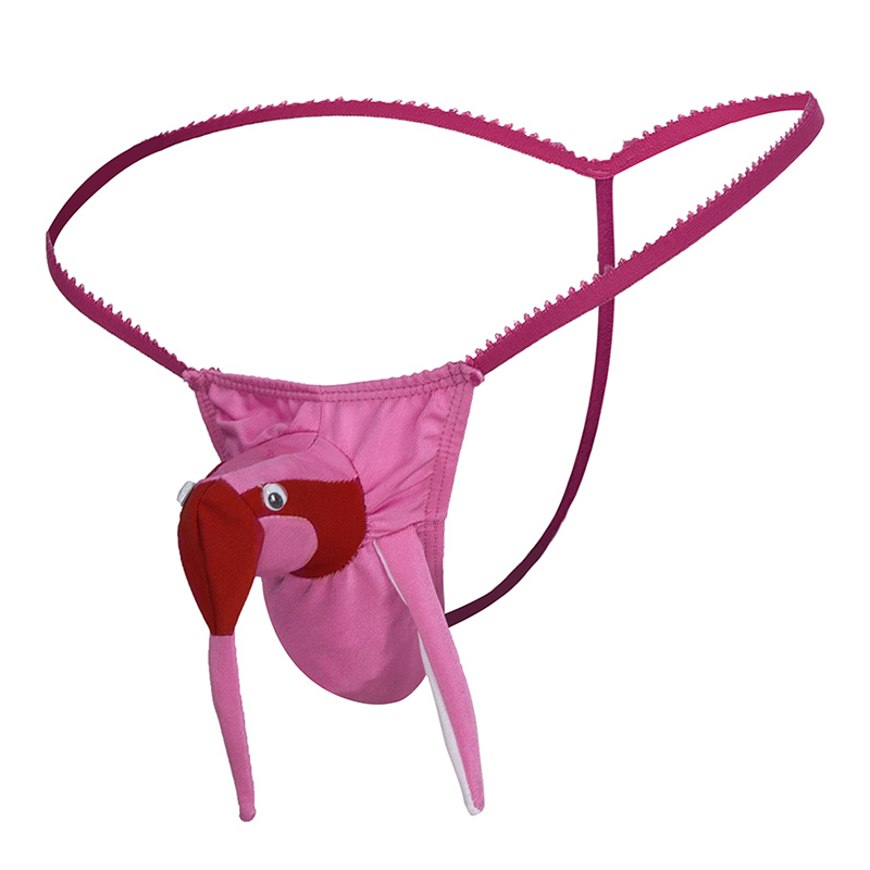 男士性感内裤带JJ套丁字裤角色扮演卡通创意搞笑礼物低腰鸟头T裤