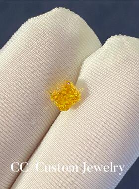 custom人工科技雷迪恩切割血钻绿钻金黄钻浅黄钻白钻裸石