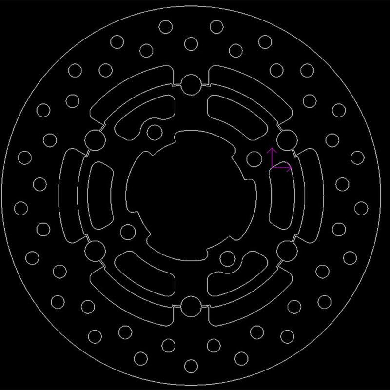 摩托车电动车刹车碟刹车盘浮动盘碟盘设计ABS齿圈定做外260 内76