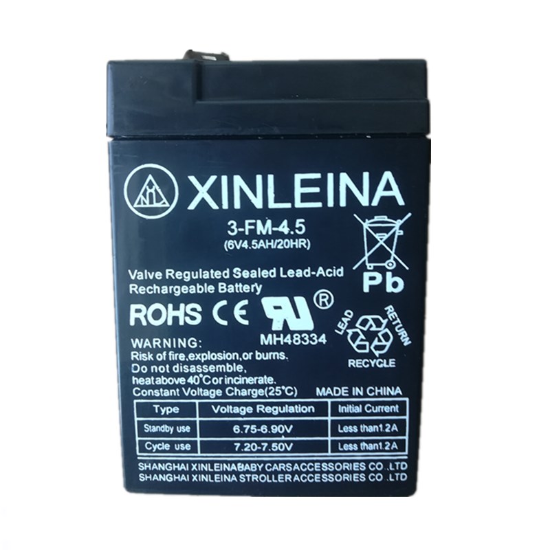 儿童电动车电瓶 XINLEINA 3-FM-4.5 6V4.5AH/20HR童车蓄电池