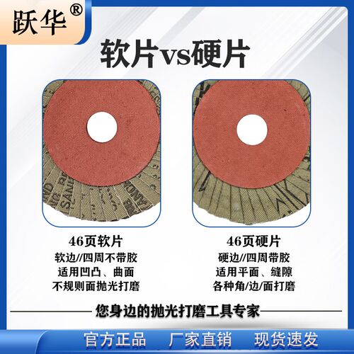 百叶轮50页花型页轮超细百页片1000目打磨片镜面不锈钢抛光片除锈