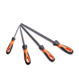 瑞典百固BAHCO钳工尖头三角锉金属打磨三棱钨钢锉刀粗中细齿进口