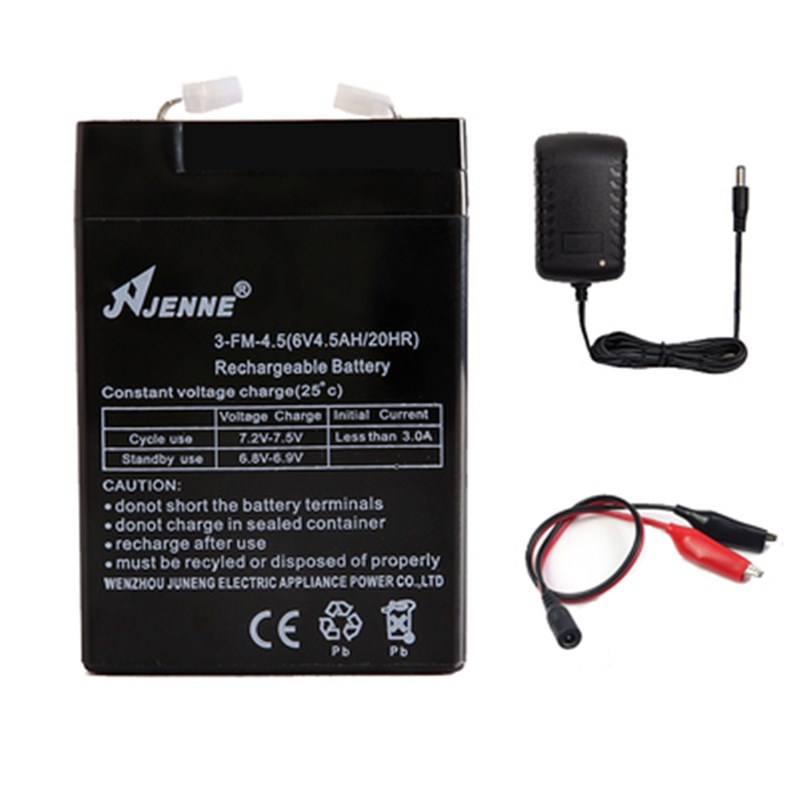 JENNE聚能3-FM-4.5/6V4.5AH/20HR宝宝儿童车电动童车电瓶6V蓄电池