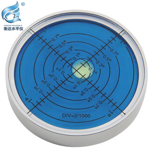 带磁金属万向水平仪6012水平泡珠水准泡圆水准仪气泡高精度水准器