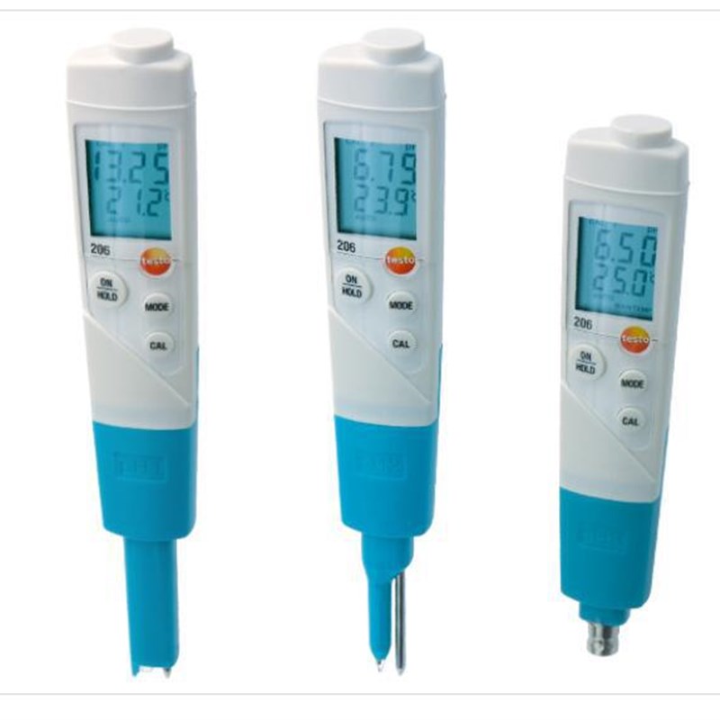 德图testo206PH1酸碱度计testo206PH2液体半固体PH计testo206PH3