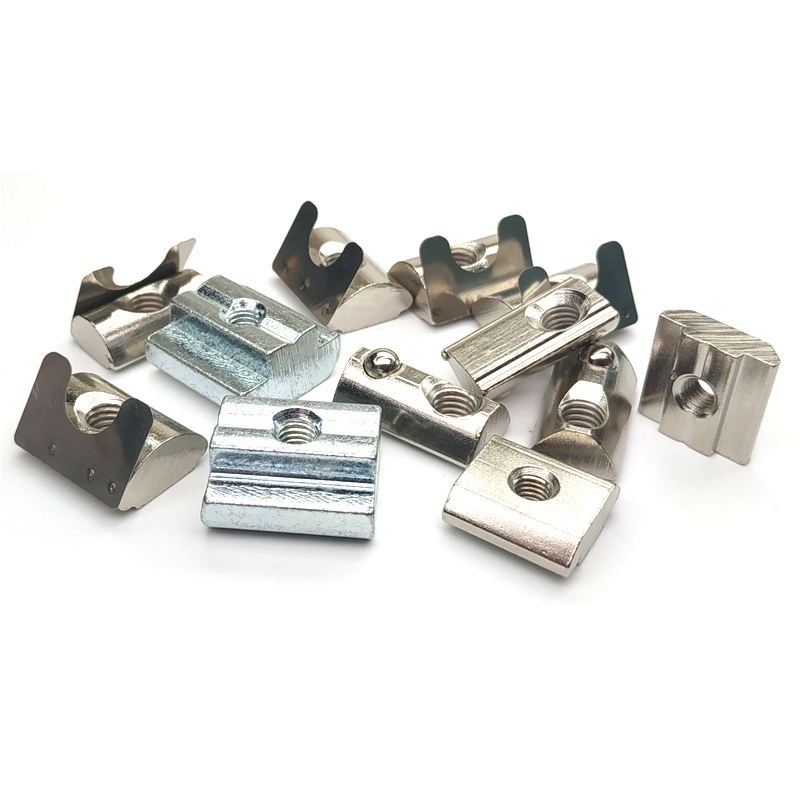 铝型材T型螺母滑块弹性钢珠单r点弹片欧标国标20/30/40/45M4M5M6M