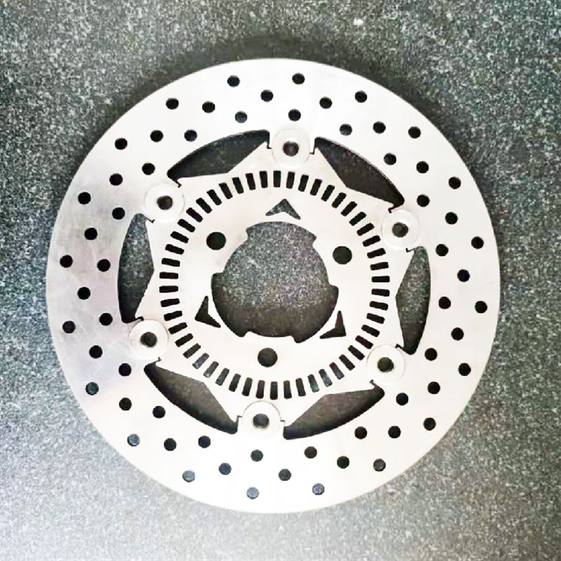 摩托电动车刹车盘浮动盘碟盘小牛ABS齿定做三孔220 245 190 200