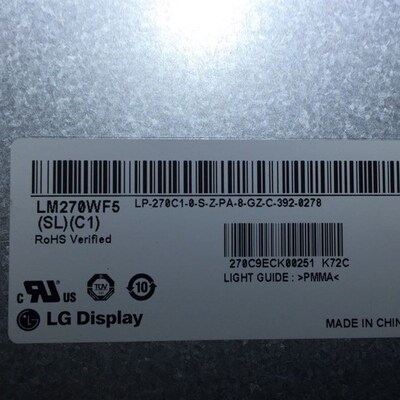 原装LG 27EA33VA 驱动板 主板 EAX64485308(1.0)LM270WF5(SL)(C1)