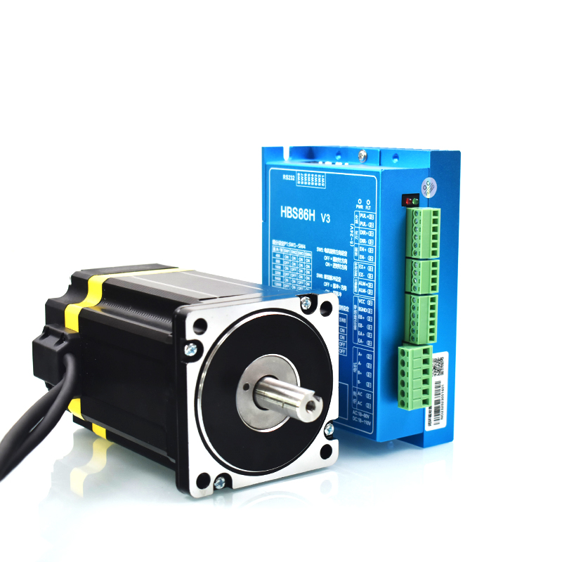 新款86闭环步进电机套装可加带刹车5/8.5/12.5NM高速混合伺服步进