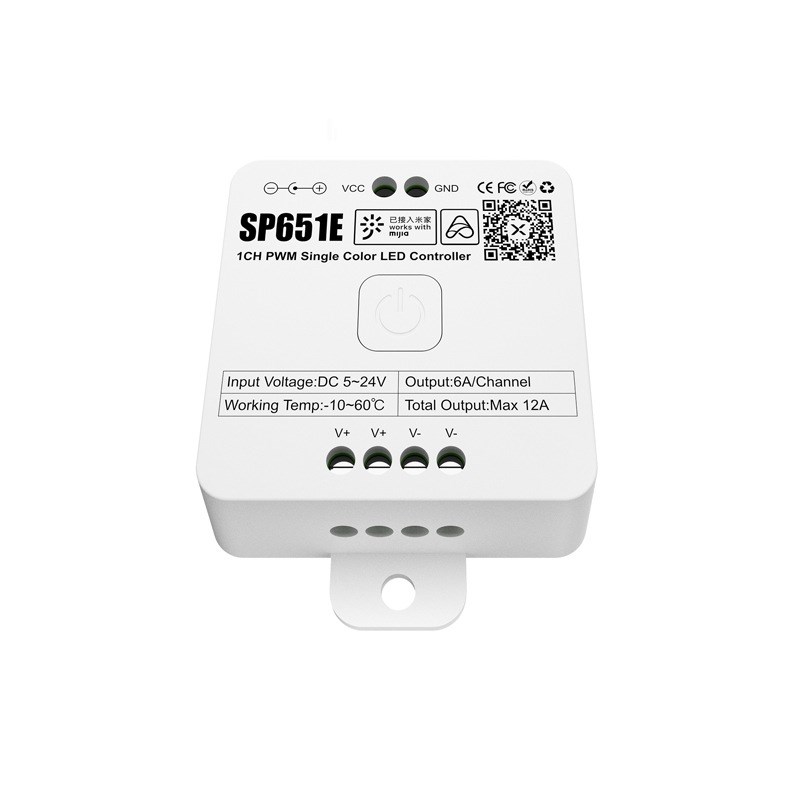 SP652E 双路PWM CCT LED控制器米家双APPN控制器语音控制2.4G遥控