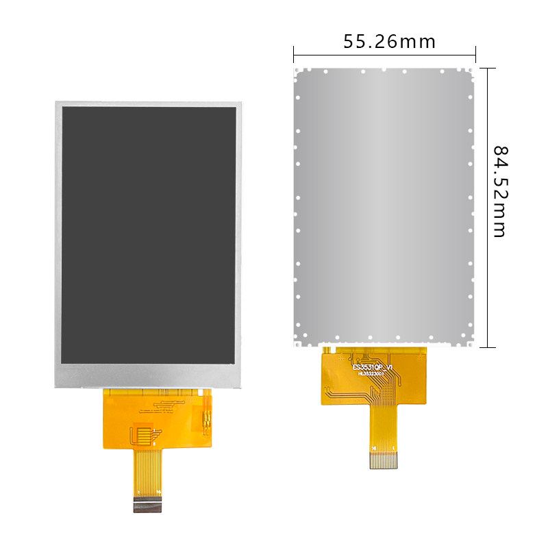 3.5寸TFT液晶萤幕IPS全视角带5点电容触摸SPI串口LCD彩屏GT911