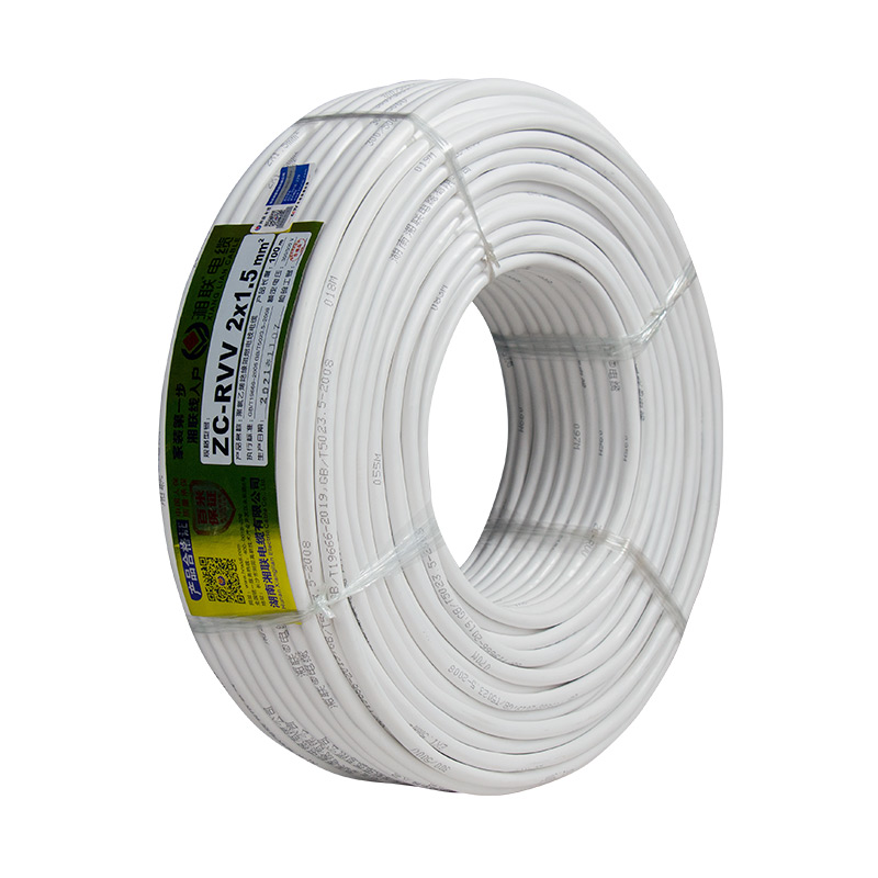 湘联国标RVV家用电线电缆双护套线2/3/4/5芯1.O5/2.5/4平方电源线