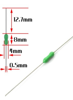125V 250V电阻式保险丝0.5A/1A/2A/3A/4A/5A/7A 快断 绿色 保险丝