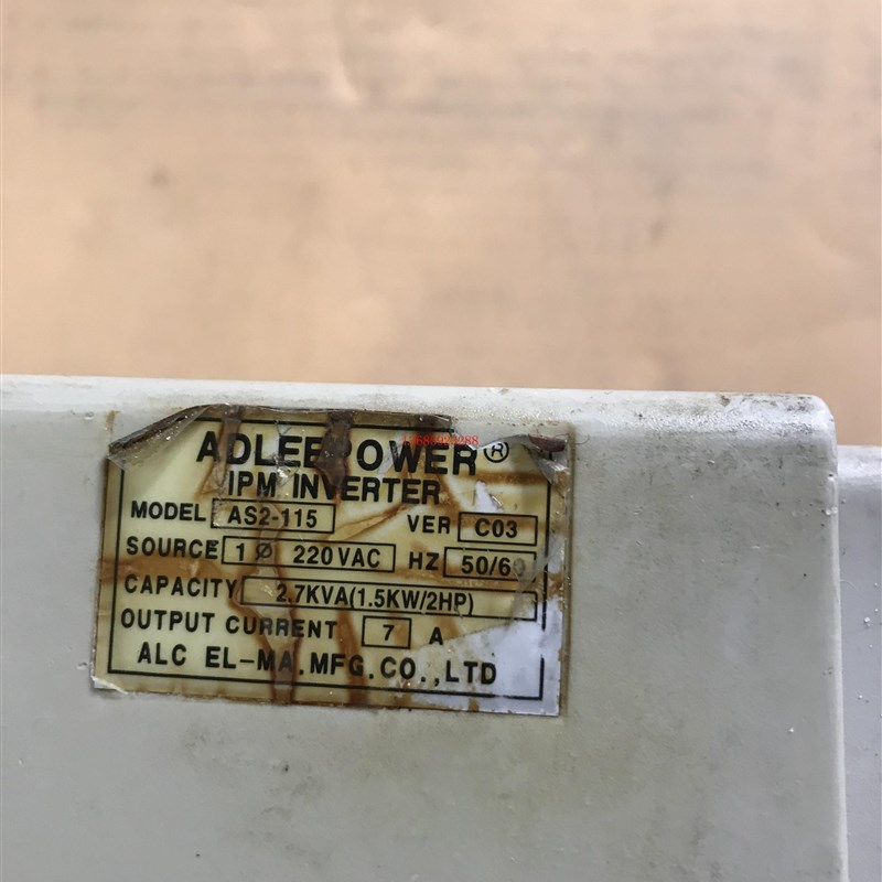 爱德利拆机变频器AS2-115 220v1.5kw 测试包好