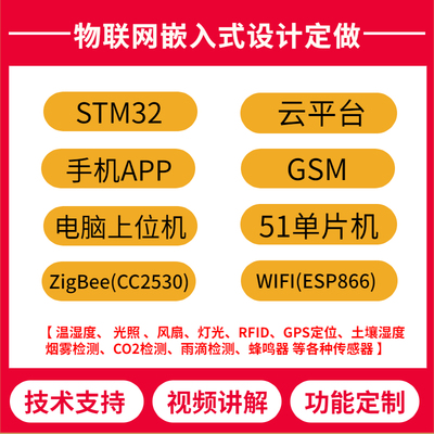 基于ZigBee CC2530 设计 51 STM32单片机 物联网 嵌入式 项目定做