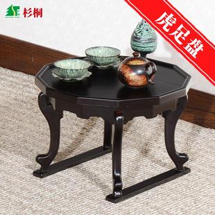 杉桐虎足盘朝鲜族民族风茶桌炕几榻榻米桌迷你膳盘实木李朝虎爪桌