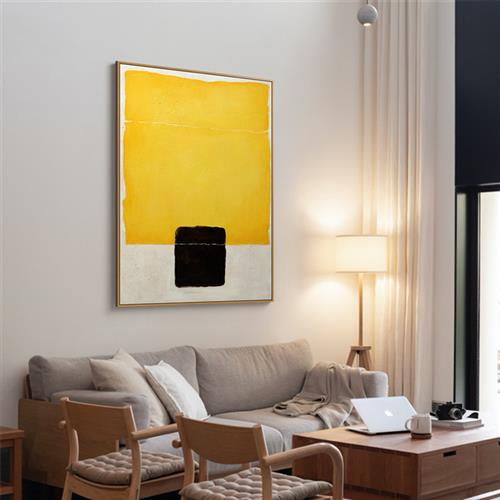 北欧客餐厅卧室玄关色块高级壁画现代简约背景墙挂画艺术装饰画图片