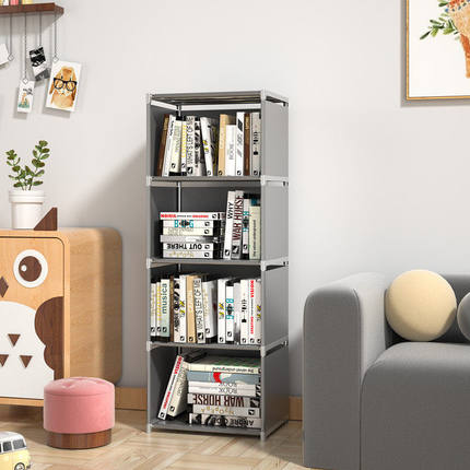 简易书架收纳置物柜宿舍学生桌上整理书柜儿童玩具书架客厅置物架