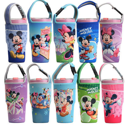 厂家汽车杯布套印字 潜水布环保杯套 保护套定冰霸杯套创意卡通