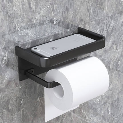 卫生间纸巾盒浴室抽纸盒置物架免打孔厕纸盒挂壁式卷纸架厕所挂架