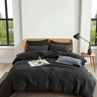 亲肤纯色四件套磨毛水洗棉四件套三件套宿舍外贸床上用品批发