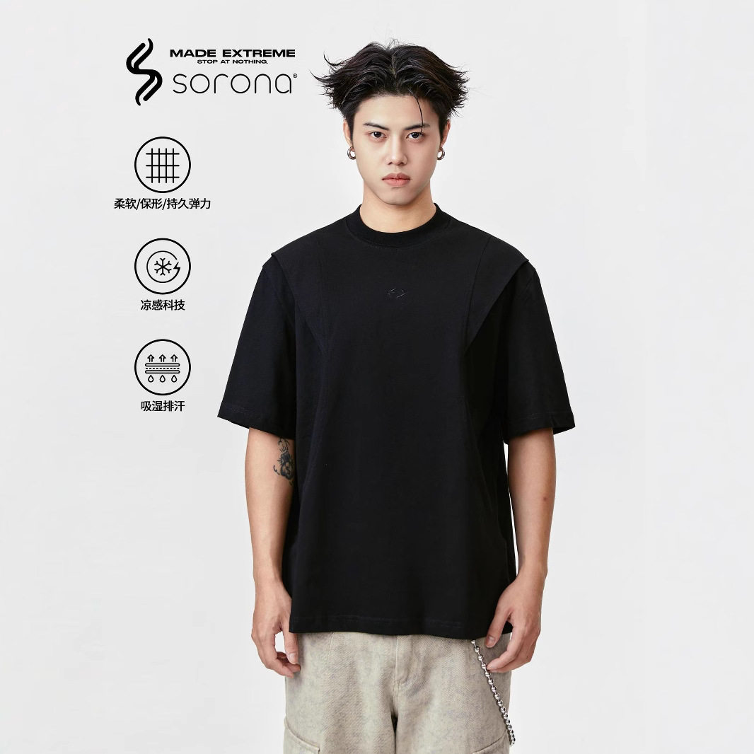 MADEEXTREME 剪裁设计基础高级感速干透气凉感索罗娜潮牌短袖t恤