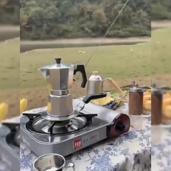 摩卡壶咖啡壶玻璃锅电磁炉导热板陶瓷锅燃气灶不锈钢导热盘户外