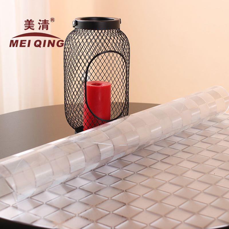 水晶板透明软玻璃圆形桌垫pvc防水防烫防油免洗磨砂塑料圆桌桌布