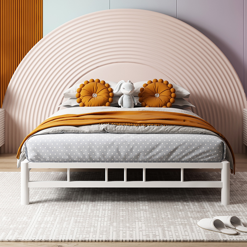 不锈钢床1.5米1.8米双人床榻榻米卧室现代简约单人1.V2m加厚钢床