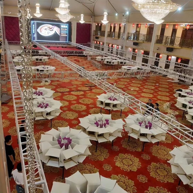 铝合金舞台桁架灯光太空trusy架钢铁雷亚卡扣快装简易合唱看台婚