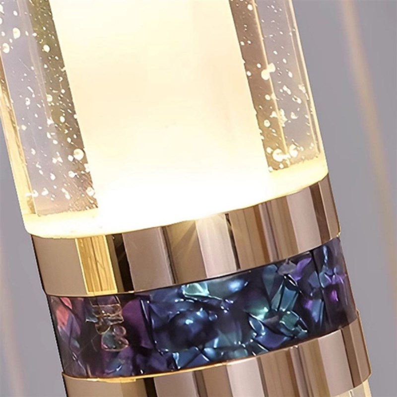 别墅客厅挑空大吊灯2025新款loft复式楼梯中间专用水晶旋转吊灯