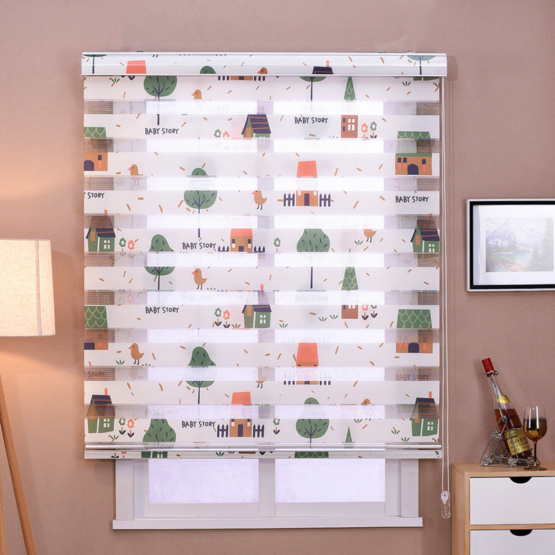 百叶窗帘免打孔卫生间防水遮光客厅柔纱双帘卧室飘窗厨房升降卷帘,居家布艺,卷帘,淘宝优惠券,粉丝福利购,淘宝优惠卷