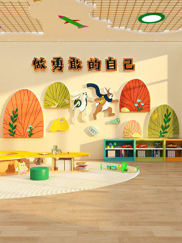 幼儿园墙面装饰环创主题成品材料绘本馆图书角布置阅读区走廊楼梯