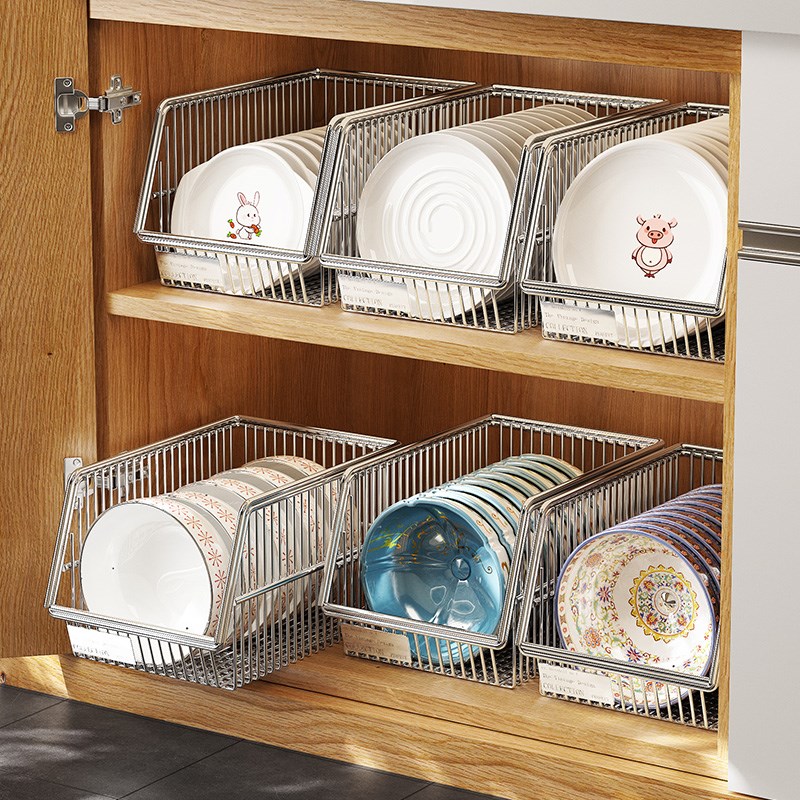 厨房碗碟置物架多层放碟子盘子收纳餐具锅具收纳盒台面碗架沥水架