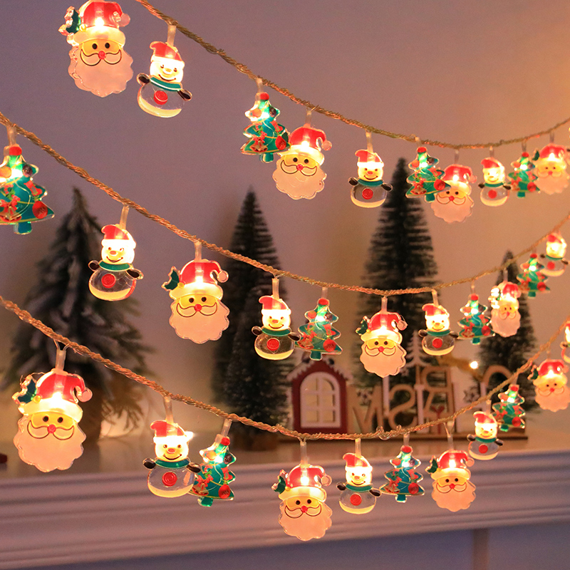 圣诞节装饰灯雪人老人圣诞树挂饰挂件彩灯星星灯橱窗店铺场景布置