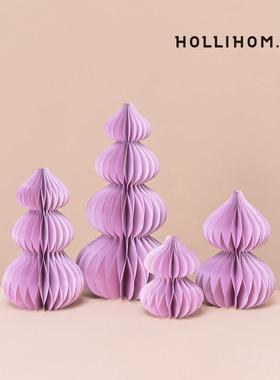 逅里紫气东来叠叠葫芦摆件紫色新中式老钱风客厅玄关艺术装饰